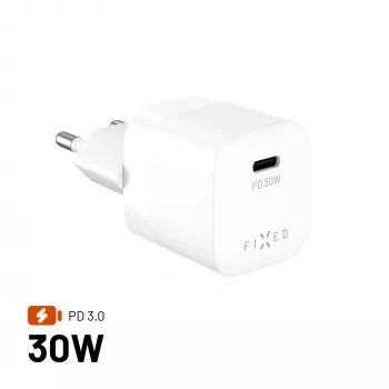 Fixed Mini USB-C GaN nabíjačka 30W - čierna