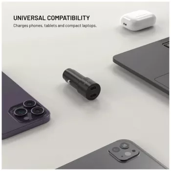 Fixed Dual-USB-C auto nabíjačka 65W PD 3.0