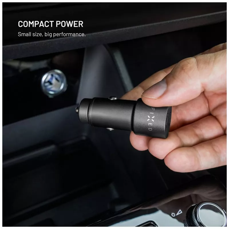 Fixed Dual-USB-C auto nabíjačka 65W PD 3.0