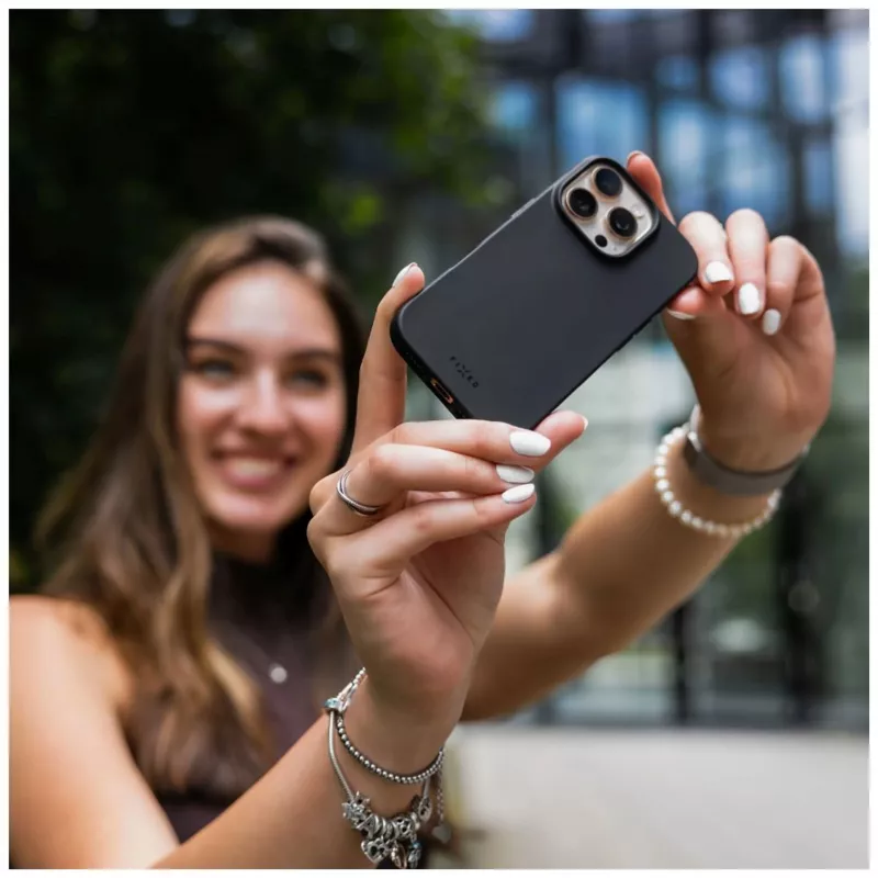 Fixed ReStory zadné puzdro pre Apple iPhone 16e, TPU, čierna