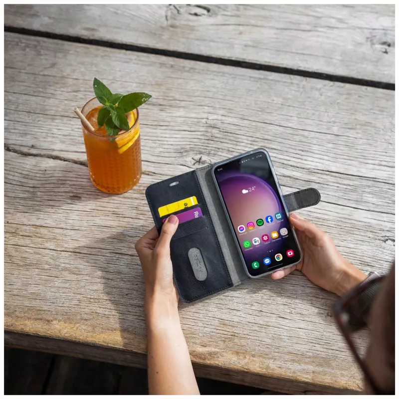 Fixed Opus Book puzdro pre Xiaomi Redmi Note 15 Pro 5G - koža, čierna