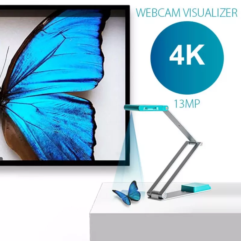 IRIScan Visualizer 7 Dyslexic - A3 stropný skener, 13MP, USB, arktická modrá/strieborná