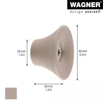 Wagner design yourself TULIP Vešiak na oblečenie GH 0322, 1 háčik, taupe (17032221)