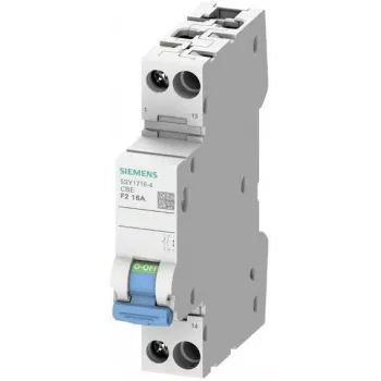 Siemens 5SY17104 SENTRON 1-pólový MCB, 10 A, charakteristika C, 72 V DC, 10 kA, plombovateľný