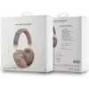 GUESS Bluetooth 5.3 Over-Ear slúchadlá s 4G Triangle logom, hnedé