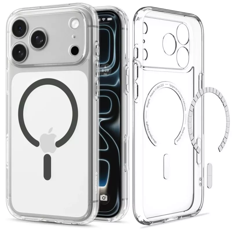 SPIGEN Ultra Hybrid MagSafe iPhone 17 Pro / 18 Pro transparentná/grafitová