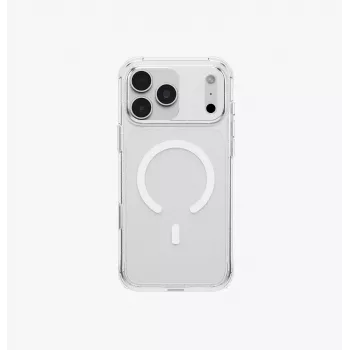 UNIQ LifePro Xtreme MagClick nabíjacie puzdro pre iPhone 18 Pro Max / 17 Pro Max – transparentná s glitrom