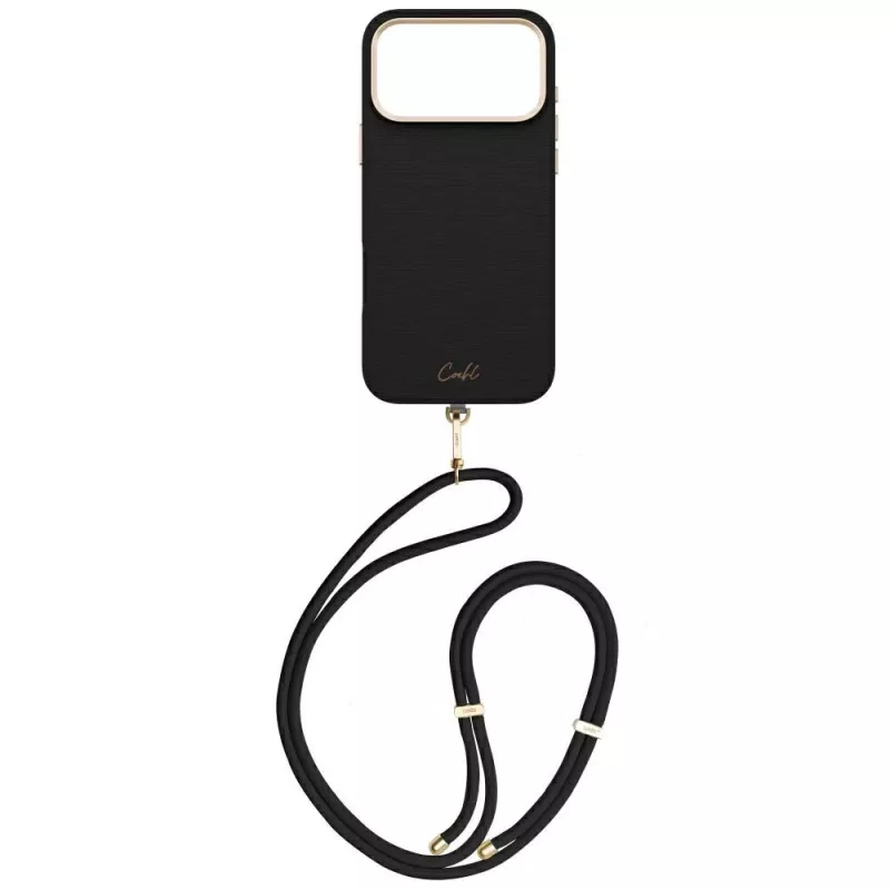 UNIQ Coehl Mirelle magnetické nabíjacie puzdro pre iPhone 17 Pro Max – ebenová