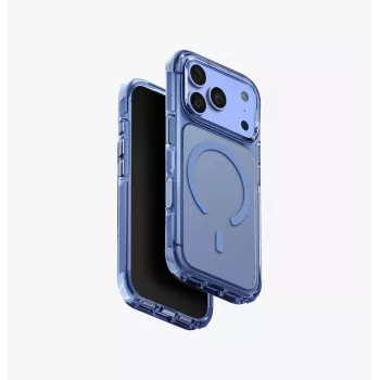 UNIQ Combat Magclick nabíjacie puzdro pre iPhone 18 Pro / 17 Pro – modrá