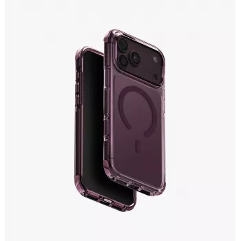 UNIQ Combat MagClick nabíjacie puzdro pre iPhone 18 Pro Max / 17 Pro Max – burgundská červená