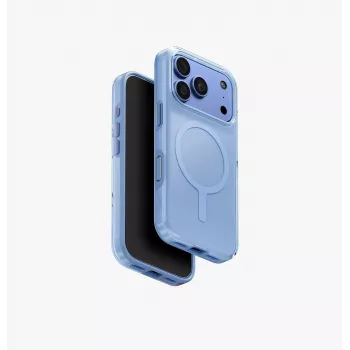 UNIQ Clario MagClick nabíjacie puzdro pre iPhone 18 Pro / 17 Pro, modrá