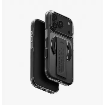 UNIQ Heldro Air puzdro pre iPhone 18 Pro / 17 Pro MagClick nabíjanie Tinted Smoke