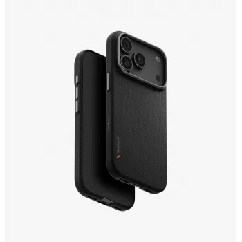 UNIQ Keva EDGE MagClick nabíjacie puzdro pre iPhone 18 Pro / 17 Pro – čierna