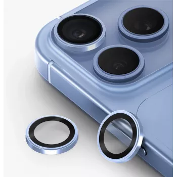 UNIQ Optix Prime ochrana objektívu fotoaparátu pre iPhone 18 Pro / iPhone 18 Pro Max – Glacier Chrome s aplikátorom
