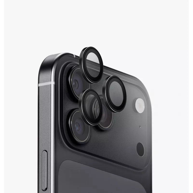 UNIQ Optix Aluguard (DX2) ochrana objektívu fotoaparátu pre iPhone 18 Pro / iPhone 18 Pro Max – modrá s aplikátorom