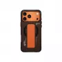 SKINARMA Haxa puzdro pre iPhone 17 Pro s magnetickým nabíjaním a grip-stojanom, grafitová