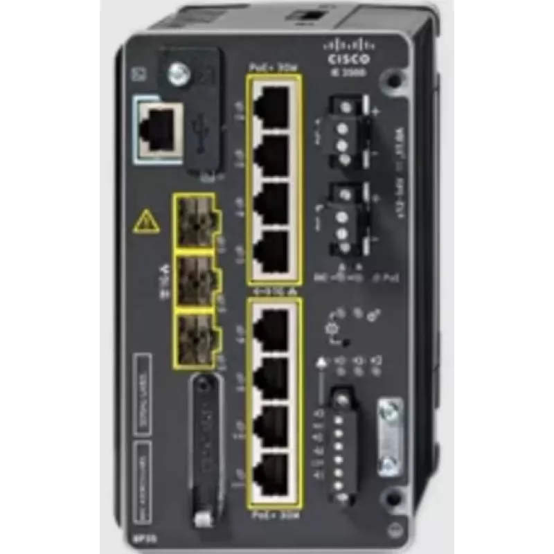 Cisco IE-3500-8P3S-E priemyselný switch, 8 Gigabit PoE+ a 3 SFP, Network Essentials