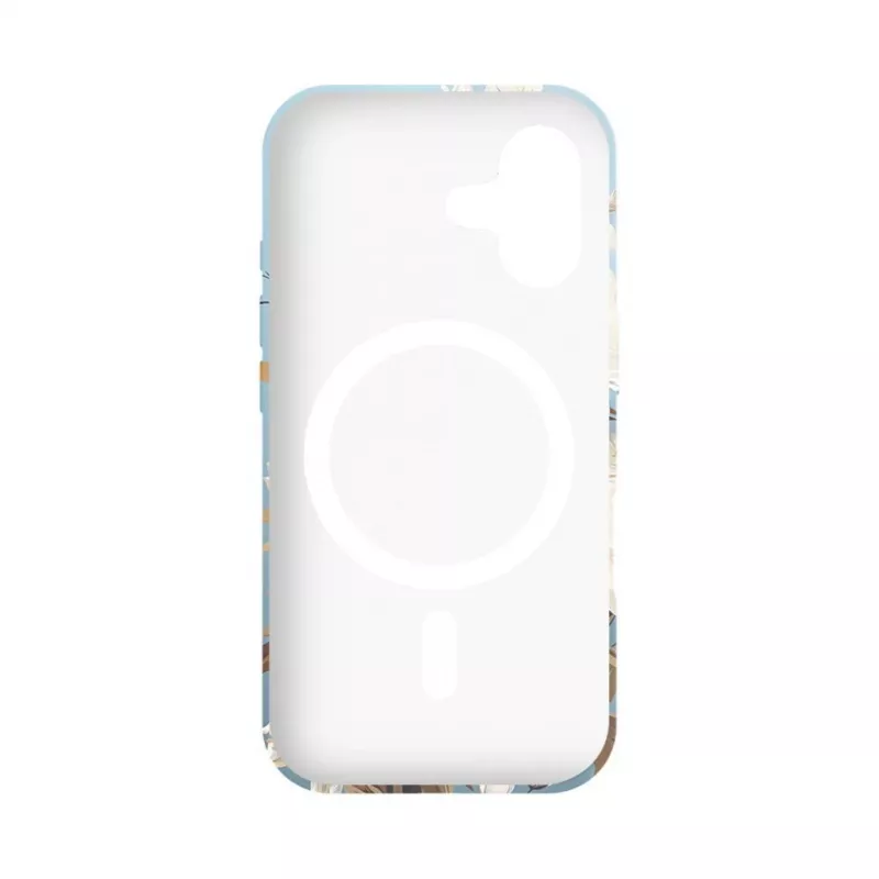 Evelatus Apple iPhone 16 Slim Shell s MagSafe – Custom Print Flower Blue
