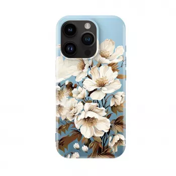 Evelatus iPhone 16 Pro Max Slim Shell puzdro s MagSafe - Flower Blue