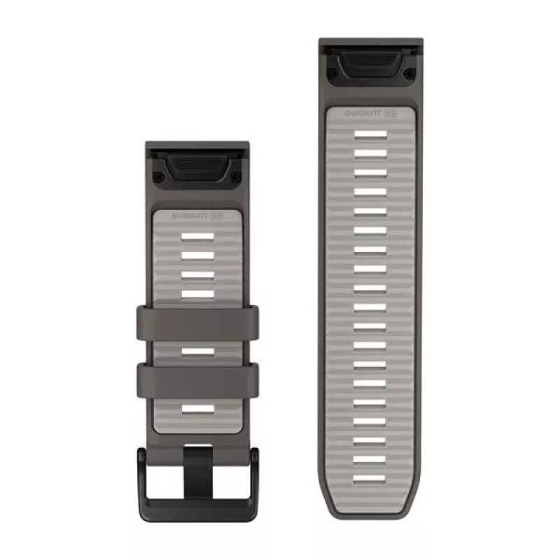 Garmin QuickFit 26 remienky na hodinky, Pebble Grey/Silver Grey silikón [010-14510-00]