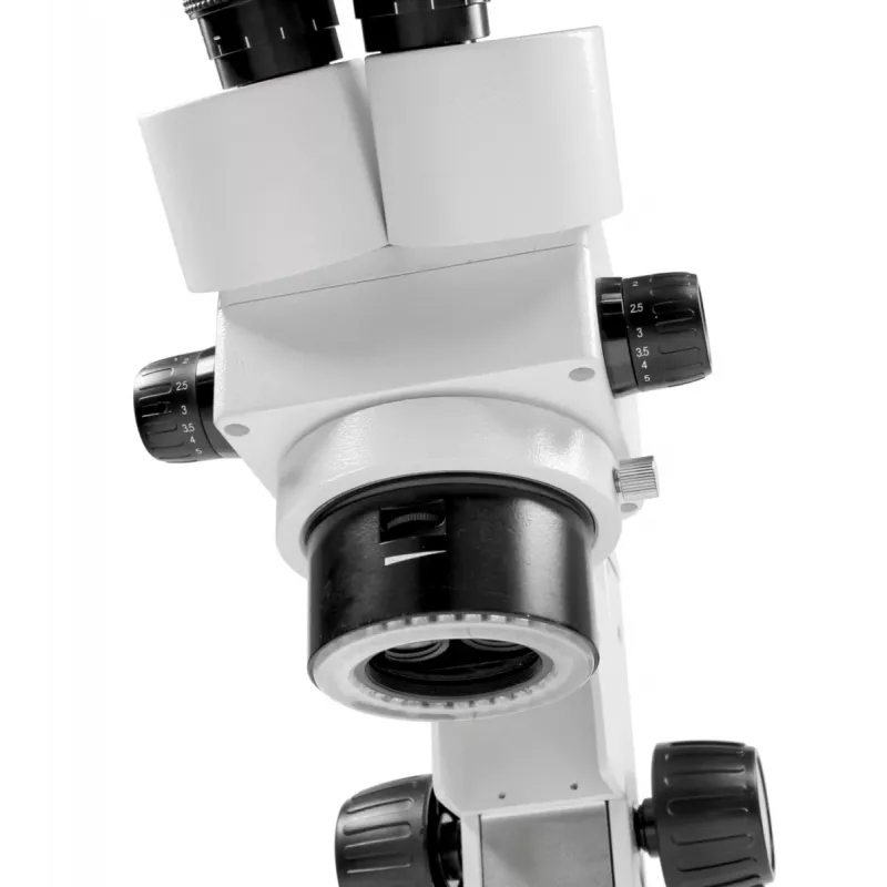 Kern Optics OZL 456 stereo zoom mikroskop binokulár 50x dopadové & prechádzajúce svetlo LED