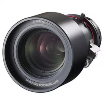 Panasonic ET-DLE250 zoom objektív 33,9-53,2 mm f/1,8-2,4 pre PT-D5000, DW6300, RCQ10, RCQ80, RZ120, RZ690, RZ770
