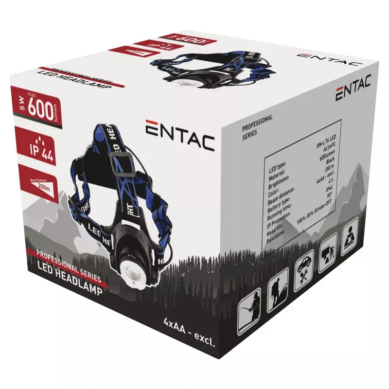 ENTAC Zoom 5W hliníková LED baterka