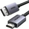 UGREEN HDMI na DisplayPort aktívny konvertorový kábel 4K 30Hz 3m čierny