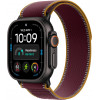 Apple Watch Ultra 4 GPS + Cellular 49 mm titánové puzdro čierna s Trail Loop burgundská – M/L