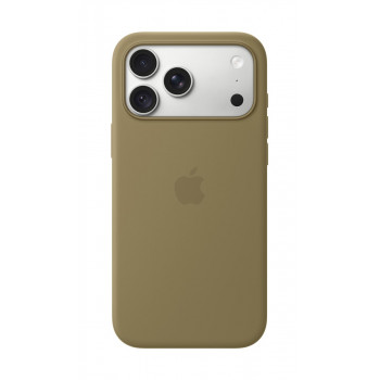 Apple iPhone 18 Pro Max Silicone Case s MagSafe – olivová