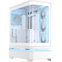 ASUS PRIME AP304 TG ARGB biela ATX Mid-Tower PC skriňa