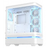ASUS PRIME AP304 TG ARGB biela ATX Mid-Tower PC skriňa