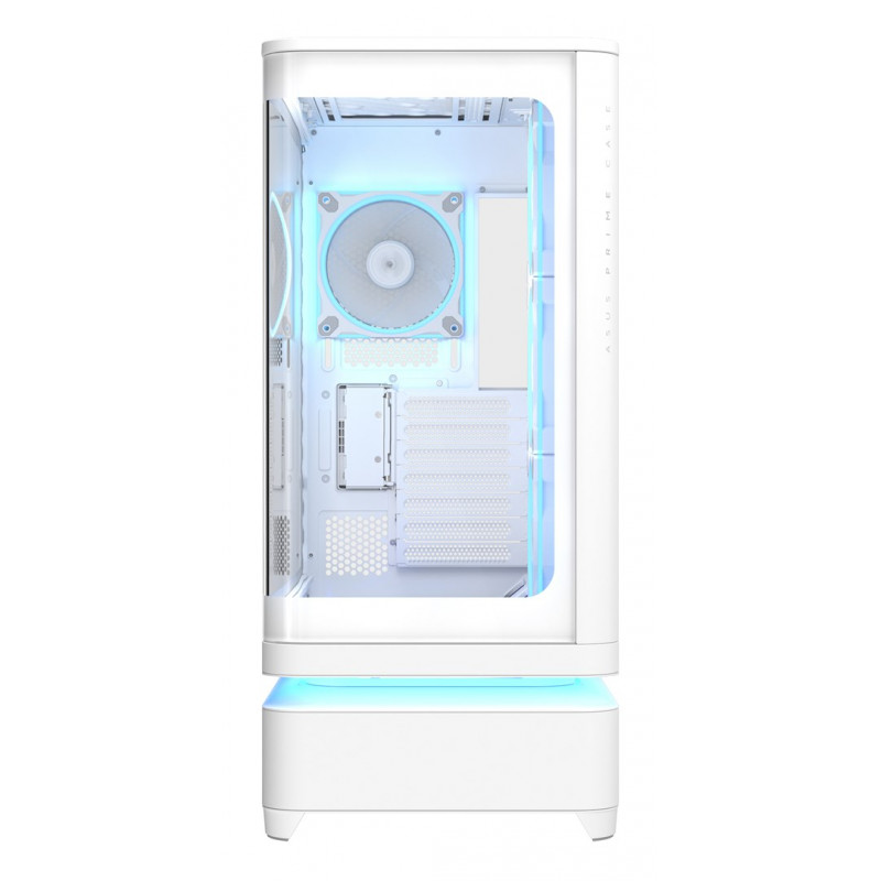ASUS PRIME AP304 TG ARGB biela ATX Mid-Tower PC skriňa