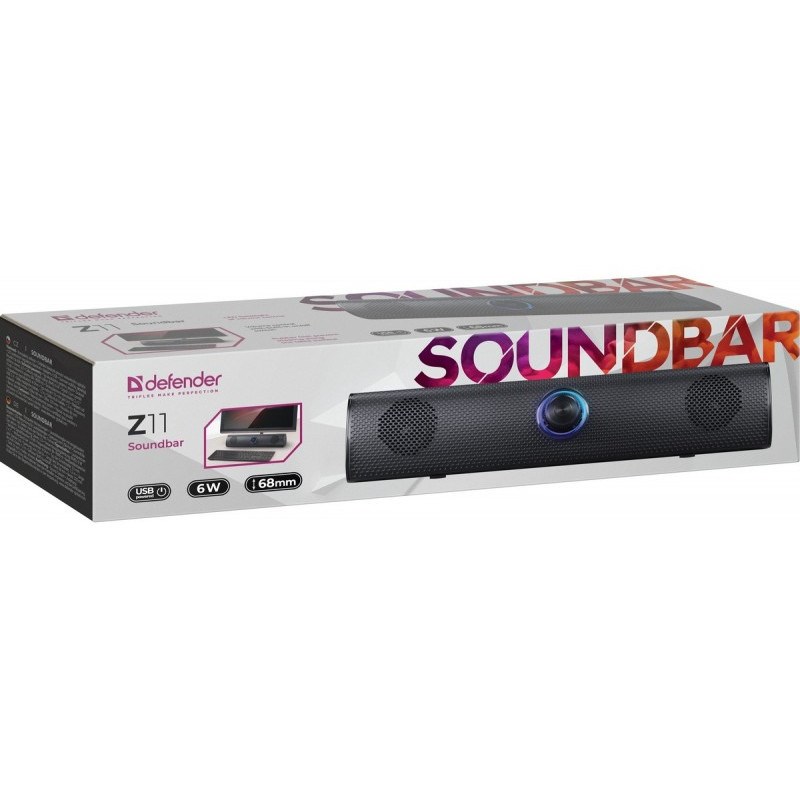 Defender Z11 soundbar 6W LED, čierny