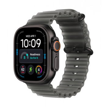 Apple Watch Ultra 4 GPS + Cellular 49 mm čierne titánové puzdro s pásom Ocean translucentná čierna