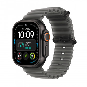 Apple Watch Ultra 4 GPS + Cellular 49 mm čierne titánové puzdro s pásom Ocean translucentná čierna