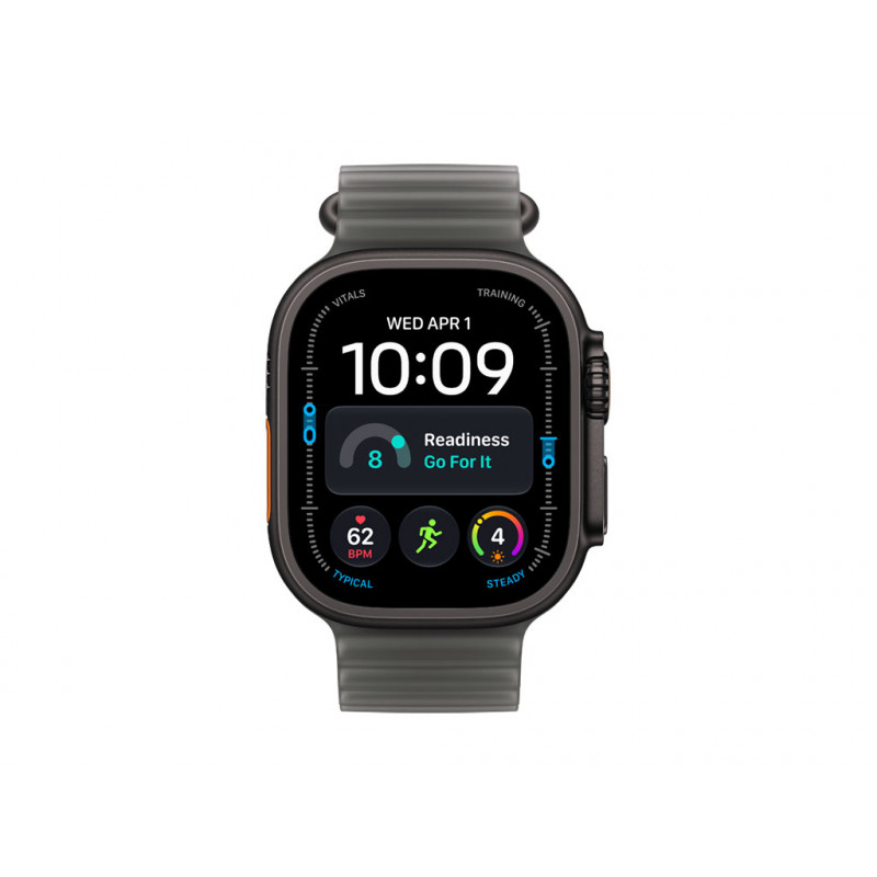 Apple Watch Ultra 4 GPS + Cellular 49 mm čierne titánové puzdro s pásom Ocean translucentná čierna