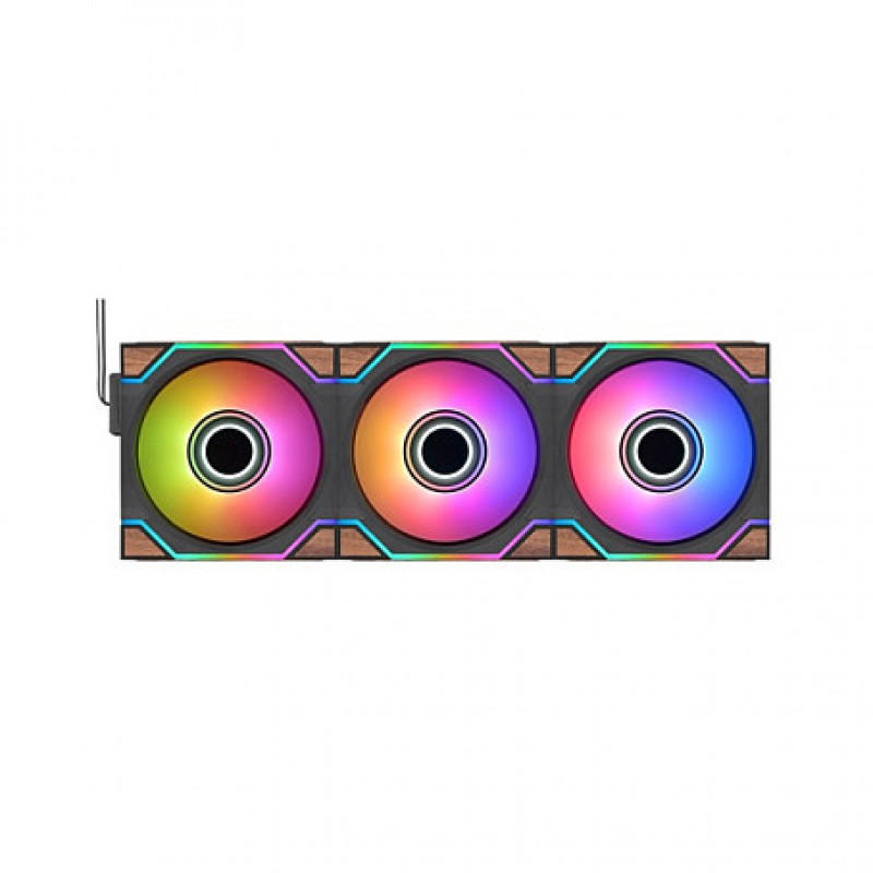 Thermaltake SWAFAN 120 EX INFINITY Wood Edition 120 mm ventilátor do skrine, balenie 3 ks