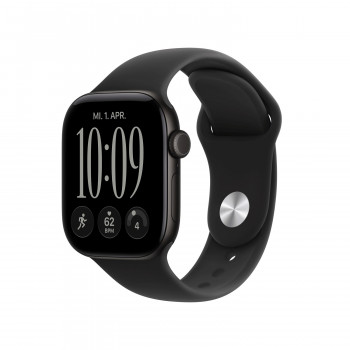 Apple Watch Series 12 GPS 42 mm hliníkové puzdro čierna so športovým pásom čierna – S/M