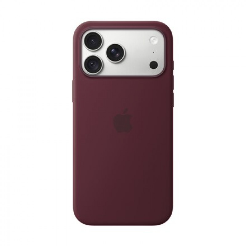 Apple iPhone 18 Pro Max Silicone Case s MagSafe – burgundská
