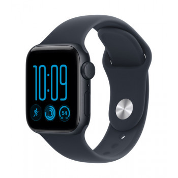 Apple Watch SE 3 GPS 40 mm hliníkové puzdro midnight so športovým pásom modrá – M/L
