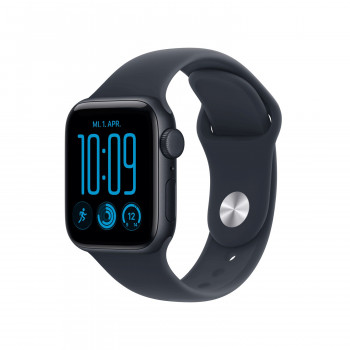 Apple Watch SE 3 GPS + Cellular 40 mm hliníkové puzdro Midnight so športovým náramkom námornícka modrá – S/M