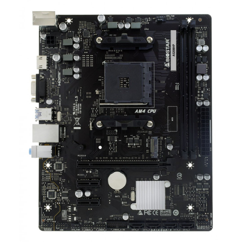 Biostar A520MHP 2.0 AMD A520 AM4 Micro-ATX základná doska