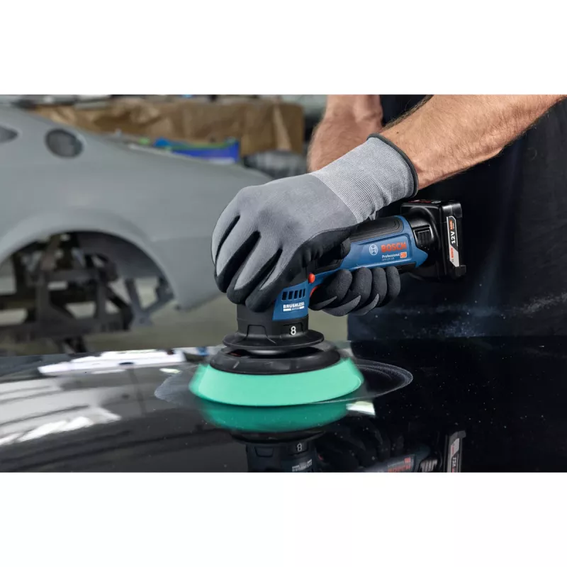 Bosch GPX 12V-125 Professional akumulátorová leštička 06019L4100, 12 V, 125 mm, modrá/čierna, Solo (bez batérie a nabíjačky)