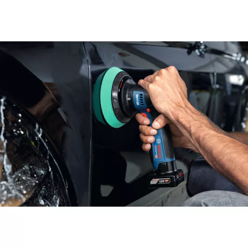 Bosch GPX 12V-125 Professional akumulátorová leštička 06019L4100, 12 V, 125 mm, modrá/čierna, Solo (bez batérie a nabíjačky)