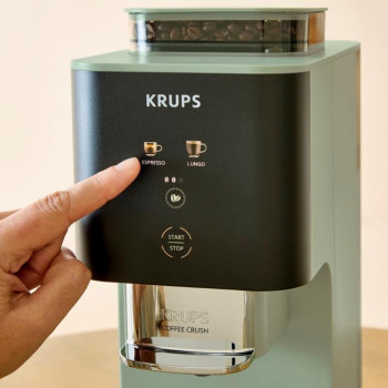 Krups Coffee Crush SA401LE0 espresovač, čierna/zelená