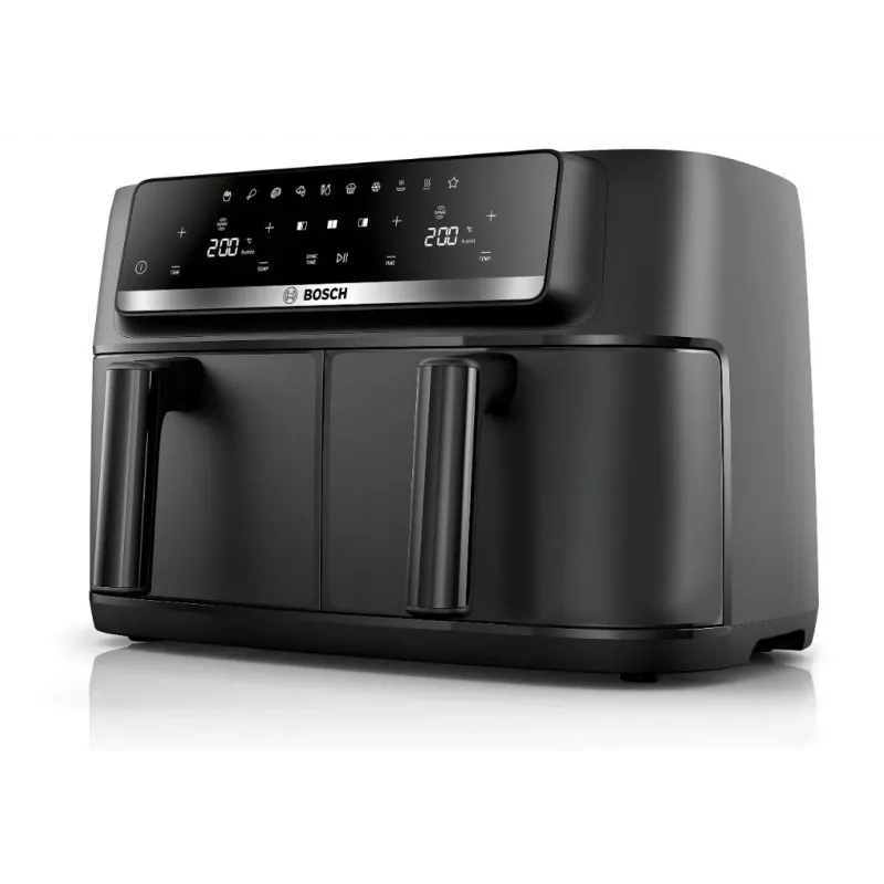 Bosch Serie 4 MAFD440B7 Dual-Basket teplovzdušná fritéza, 9 L, 2500 W, čierna