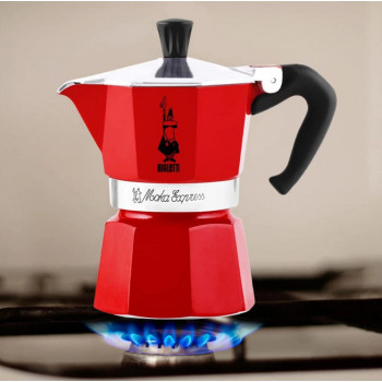 Bialetti Candyland Moka Express 3TZ ručný kávovar, 150 ml, červená