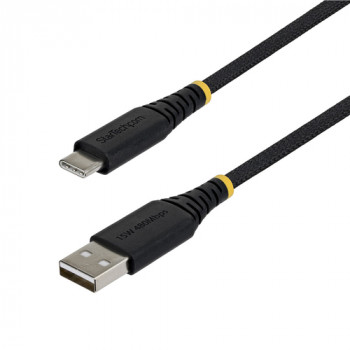 StarTech pletený USB 2.0 kábel USB-A na USB-C, 0,3 m, 15 W, čierny