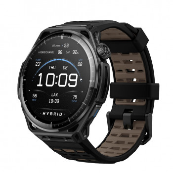 Amazfit Balance 3 51 mm smartwatch titán čierny s AMOLED, zafírové sklo, Dual-Band GPS, 10 ATM, golfový a HYROX režim